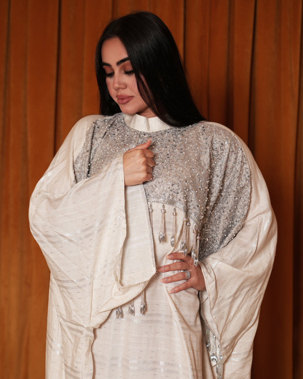 HS2 kaftan - front detail close
