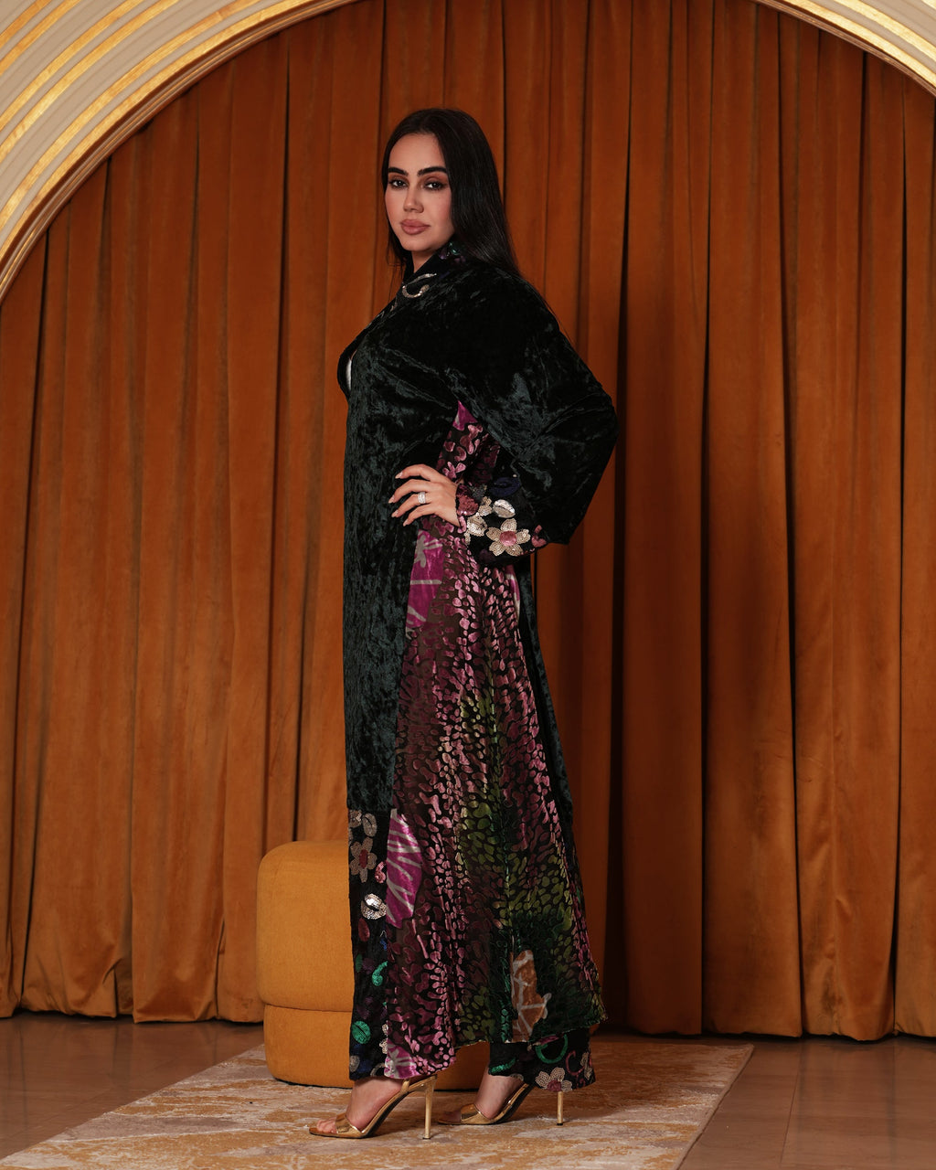 HS3 kaftan Dark Green - front