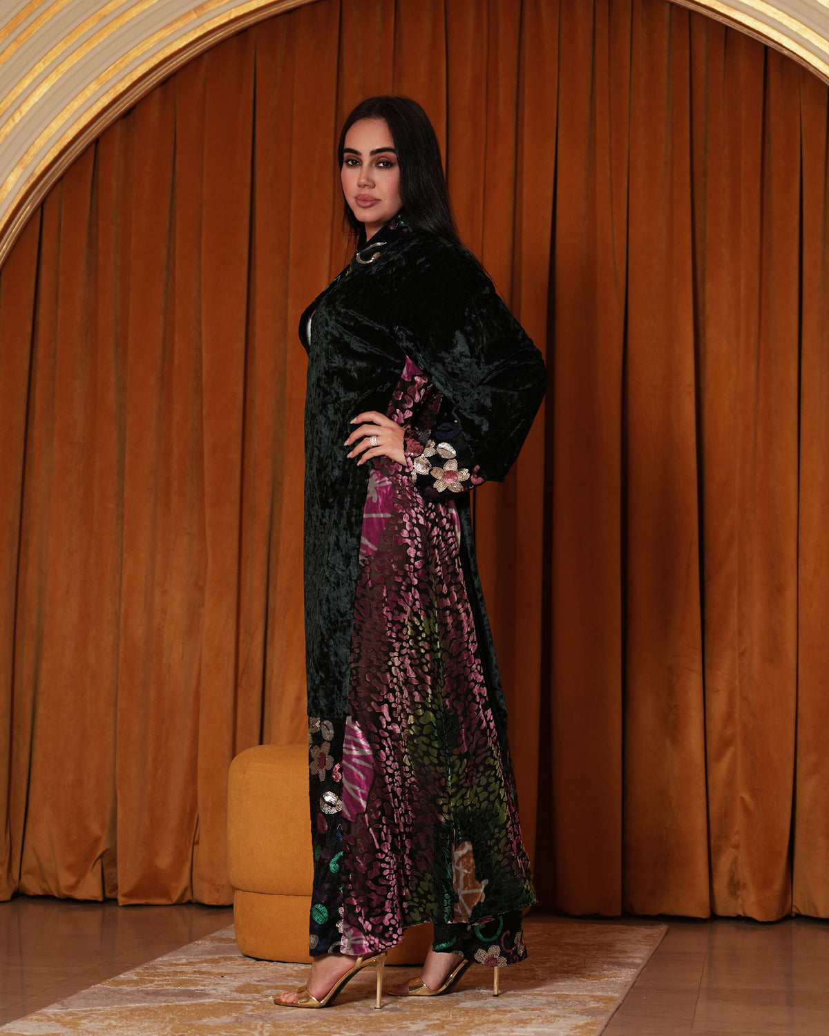 HS3 kaftan Dark Green - front